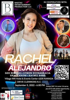 Rachel Alejandro's Manila Memories Concert: An Evening of Filipino Music and Nostalgia!